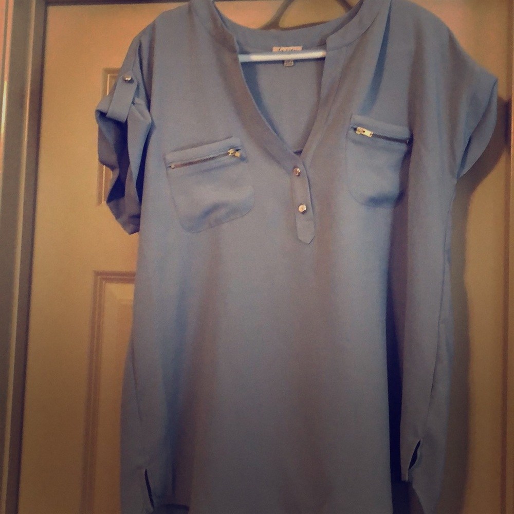 Light blue blouse